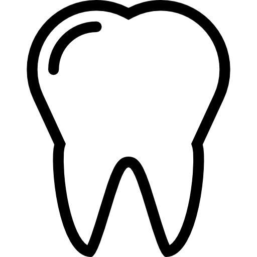 diente Coloring Lineal icono