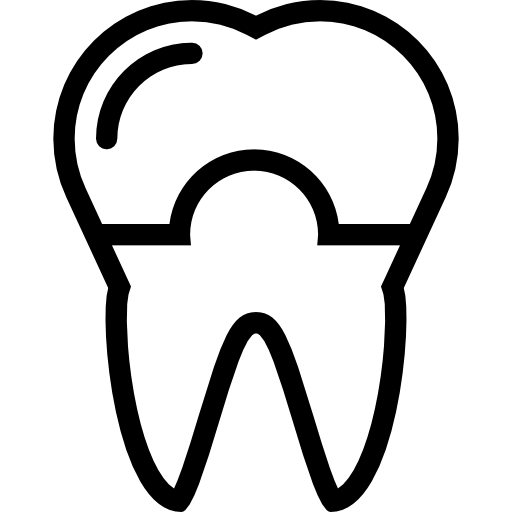 diente Coloring Lineal icono