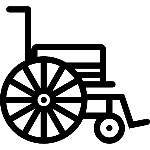 silla de ruedas Coloring Lineal icono