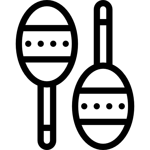 Maracas Coloring Lineal icon
