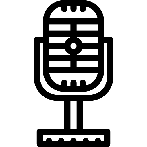 micrófono Coloring Lineal icono
