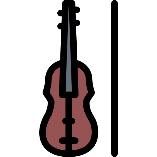 Violin Coloring Color icon