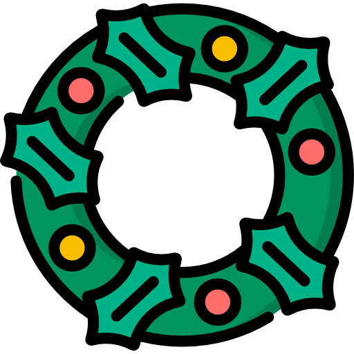 Christmas wreath Special Lineal color icon