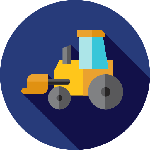 traktor Flat Circular Flat icon