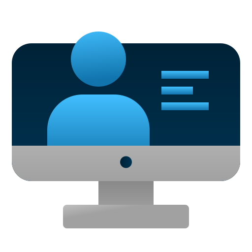 Online learning Andinur Flat Gradient icon