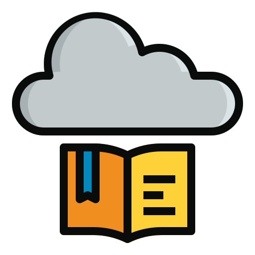 Cloud library Andinur Lineal color icon