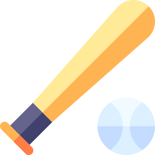 Baseball bat Basic Rounded Flat icon