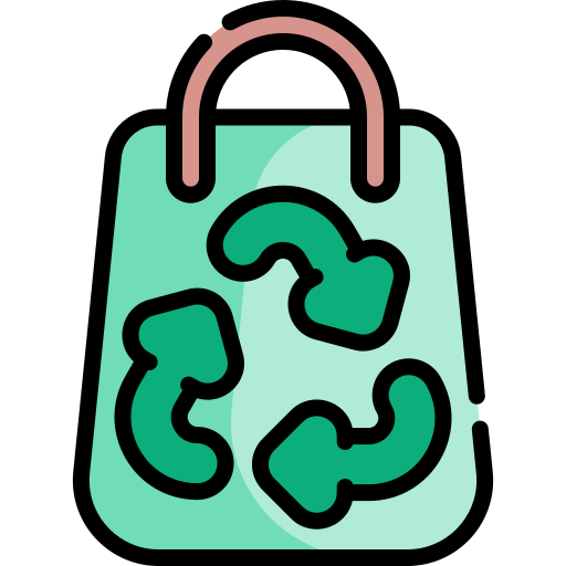 Öko-tasche Kawaii Lineal color icon