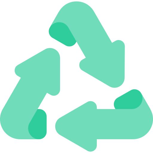 recyclen Kawaii Flat icoon