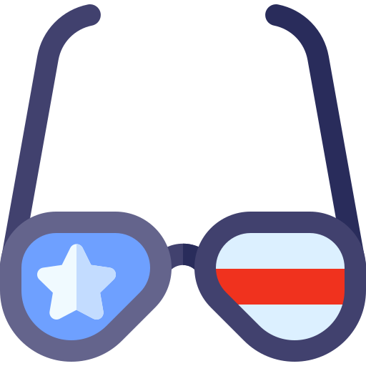 Glasses Basic Rounded Flat icon