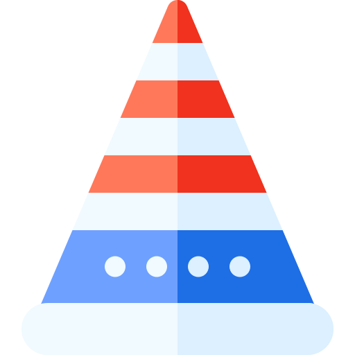 Party hat Basic Rounded Flat icon