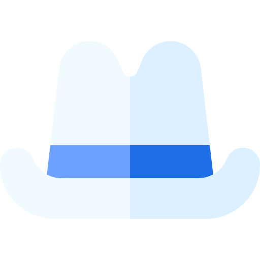 Cowboy hat Basic Rounded Flat icon