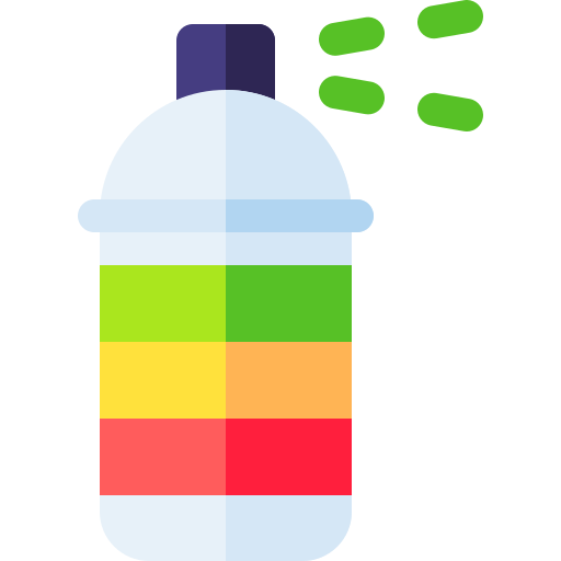 farba w sprayu Basic Rounded Flat ikona