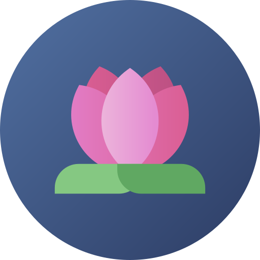 lotus Flat Circular Gradient icon
