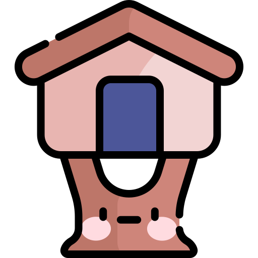 Treehouse Kawaii Lineal color icon