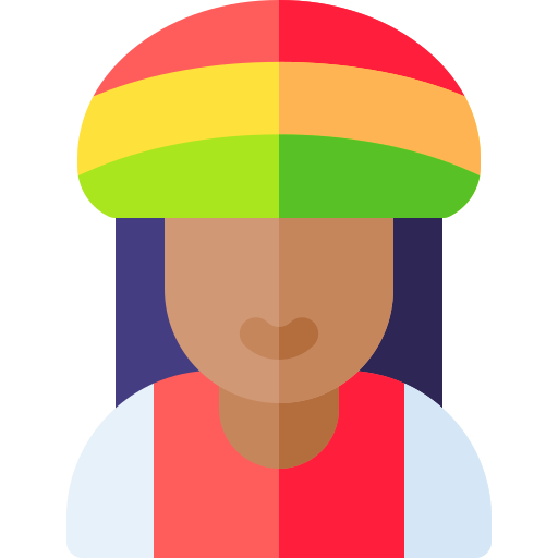 rastafari Basic Rounded Flat icono