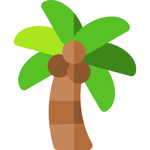 Palm tree Basic Rounded Flat icon