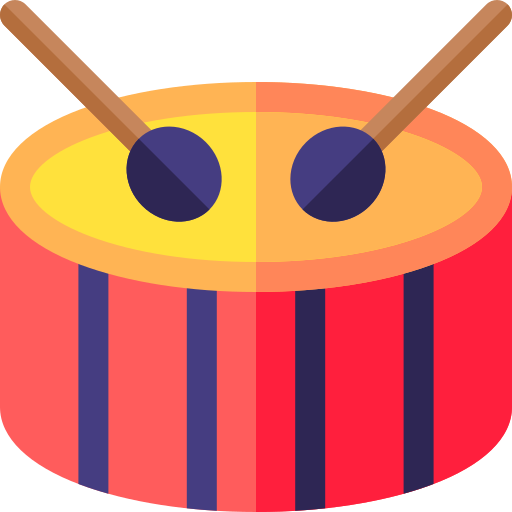 Drum Basic Rounded Flat icon