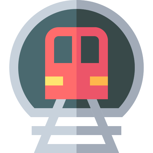 地下鉄 Basic Straight Flat icon