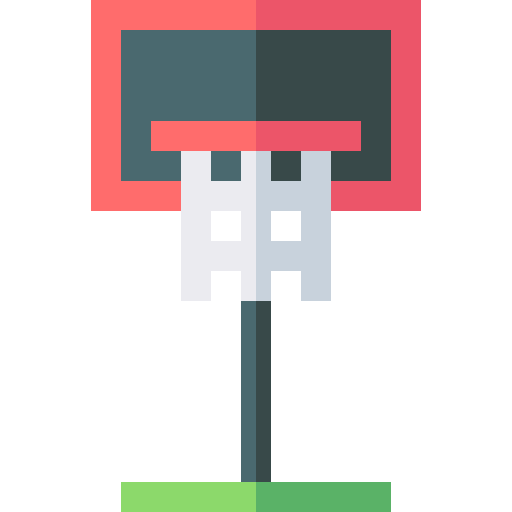 een basketbal Basic Straight Flat icoon