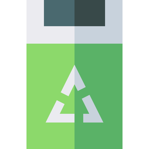 bote de basura Basic Straight Flat icono
