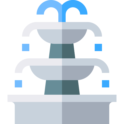 fontein Basic Straight Flat icoon