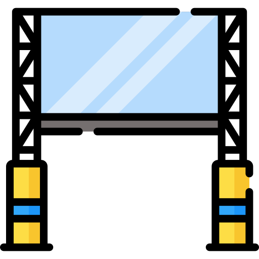 pantalla grande Special Lineal color icono