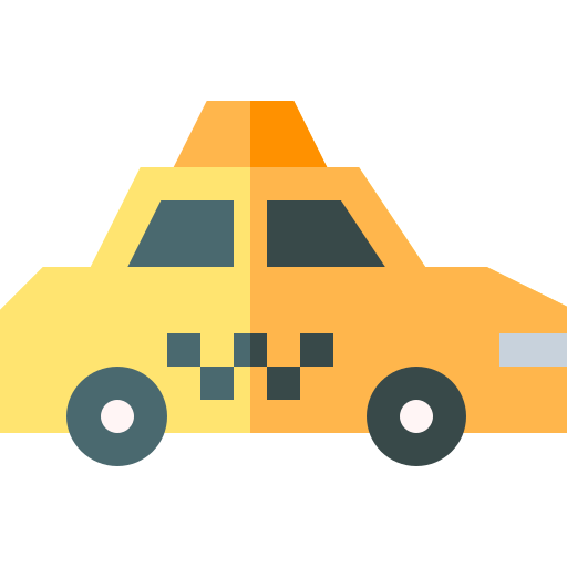 taxi Basic Straight Flat icon