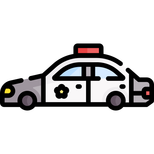 polizeiauto Special Lineal color icon