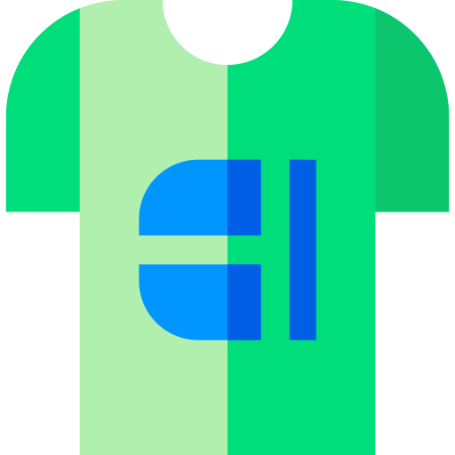 t-shirt Basic Straight Flat icoon