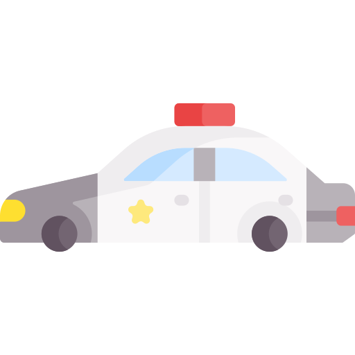 voiture de police Special Flat Icône