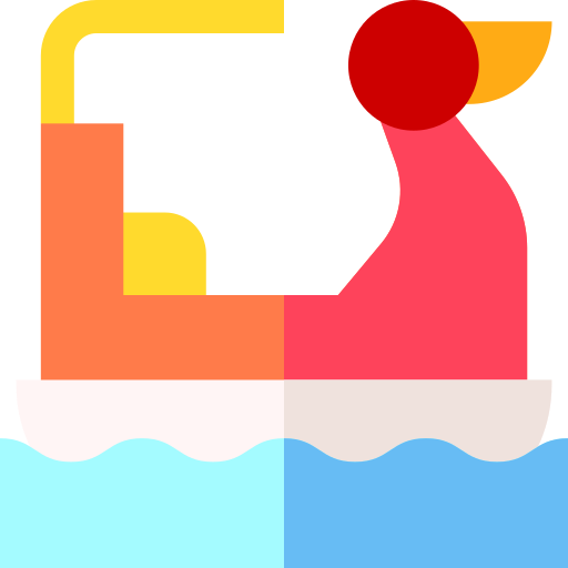 Pedal boat Basic Straight Flat icon