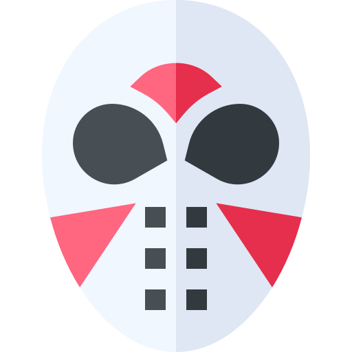 Hockey mask Basic Straight Flat icon