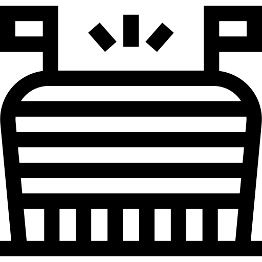 stade Basic Straight Lineal Icône