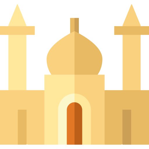 Mosque Basic Straight Flat icon