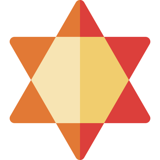 judaizm Basic Rounded Flat ikona