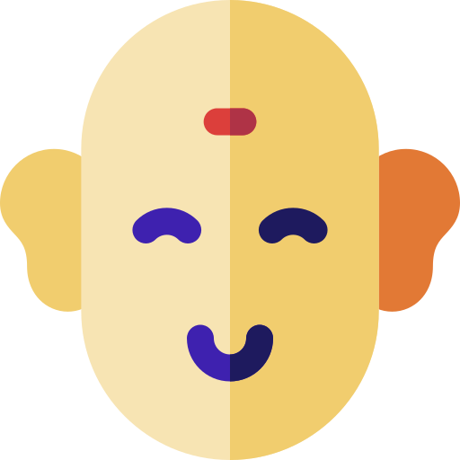buddha Basic Rounded Flat icon