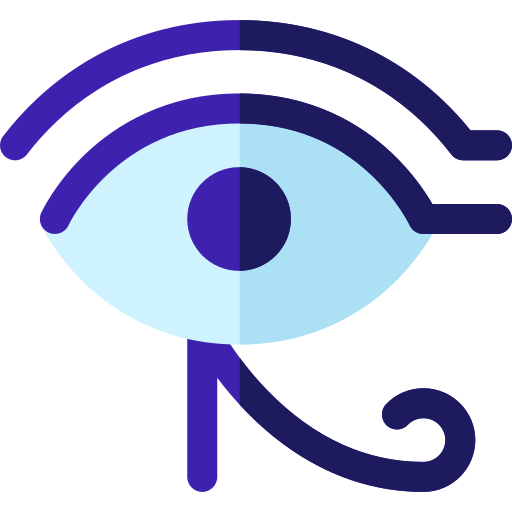 ojo de ra Basic Rounded Flat icono