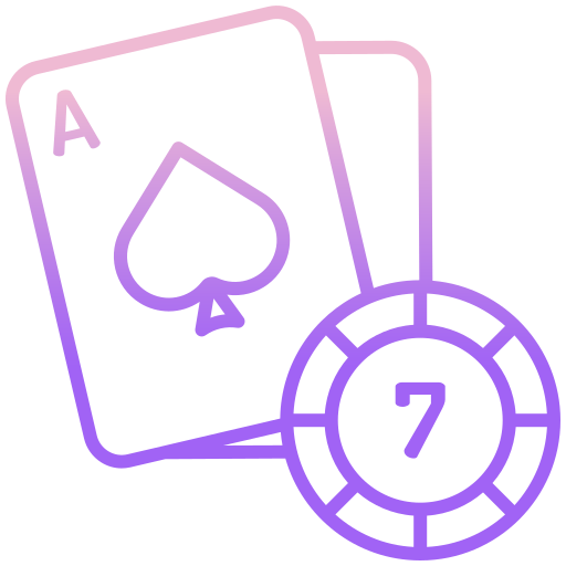 Card game Icongeek26 Outline Gradient icon