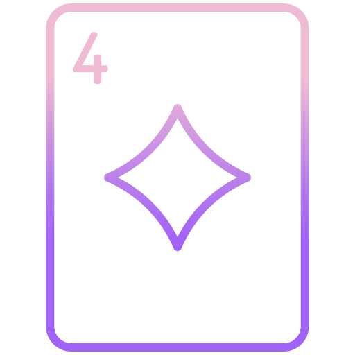kaartspel Icongeek26 Outline Gradient icoon