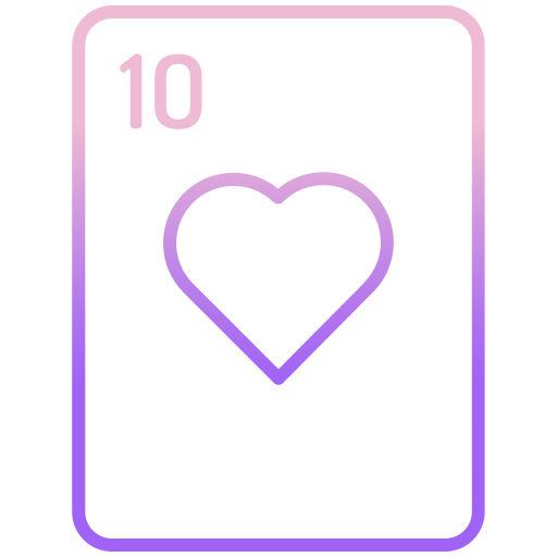 juego de cartas Icongeek26 Outline Gradient icono