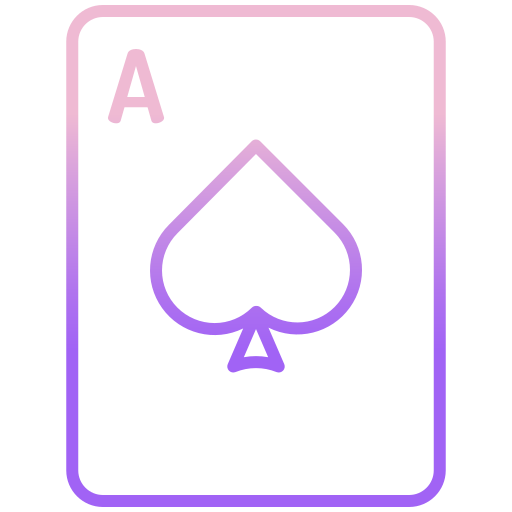poker kaarten Icongeek26 Outline Gradient icoon