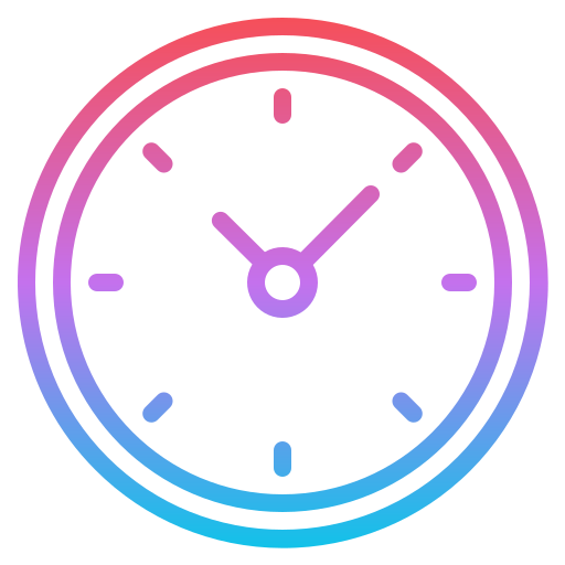 時計 Iconixar Gradient icon