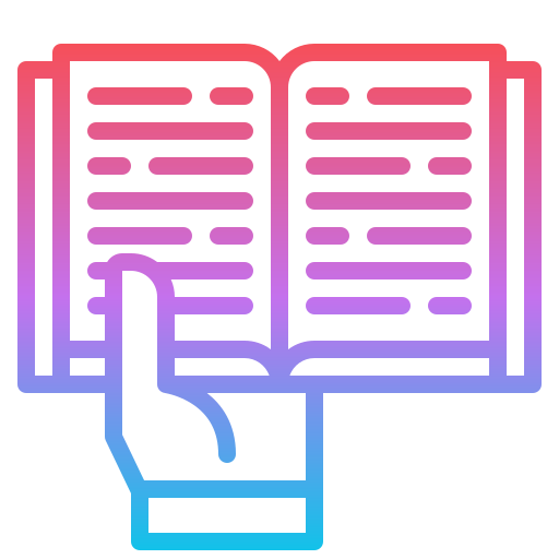 lettura Iconixar Gradient icona