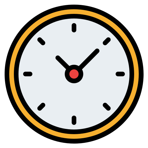 Clock Iconixar Lineal Color icon