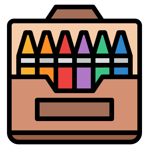 kredki ołówkowe Iconixar Lineal Color ikona
