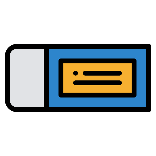 Eraser Iconixar Lineal Color icon