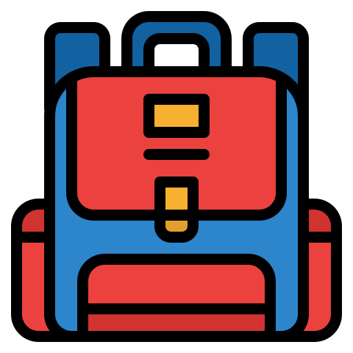 School bag Iconixar Lineal Color icon