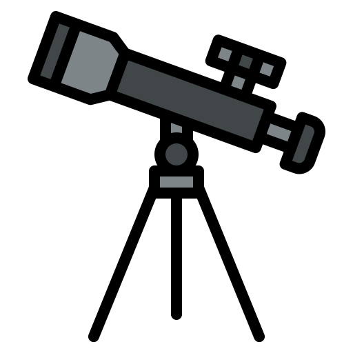 Telescope Iconixar Lineal Color icon