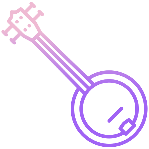 banjo Icongeek26 Outline Gradient icono